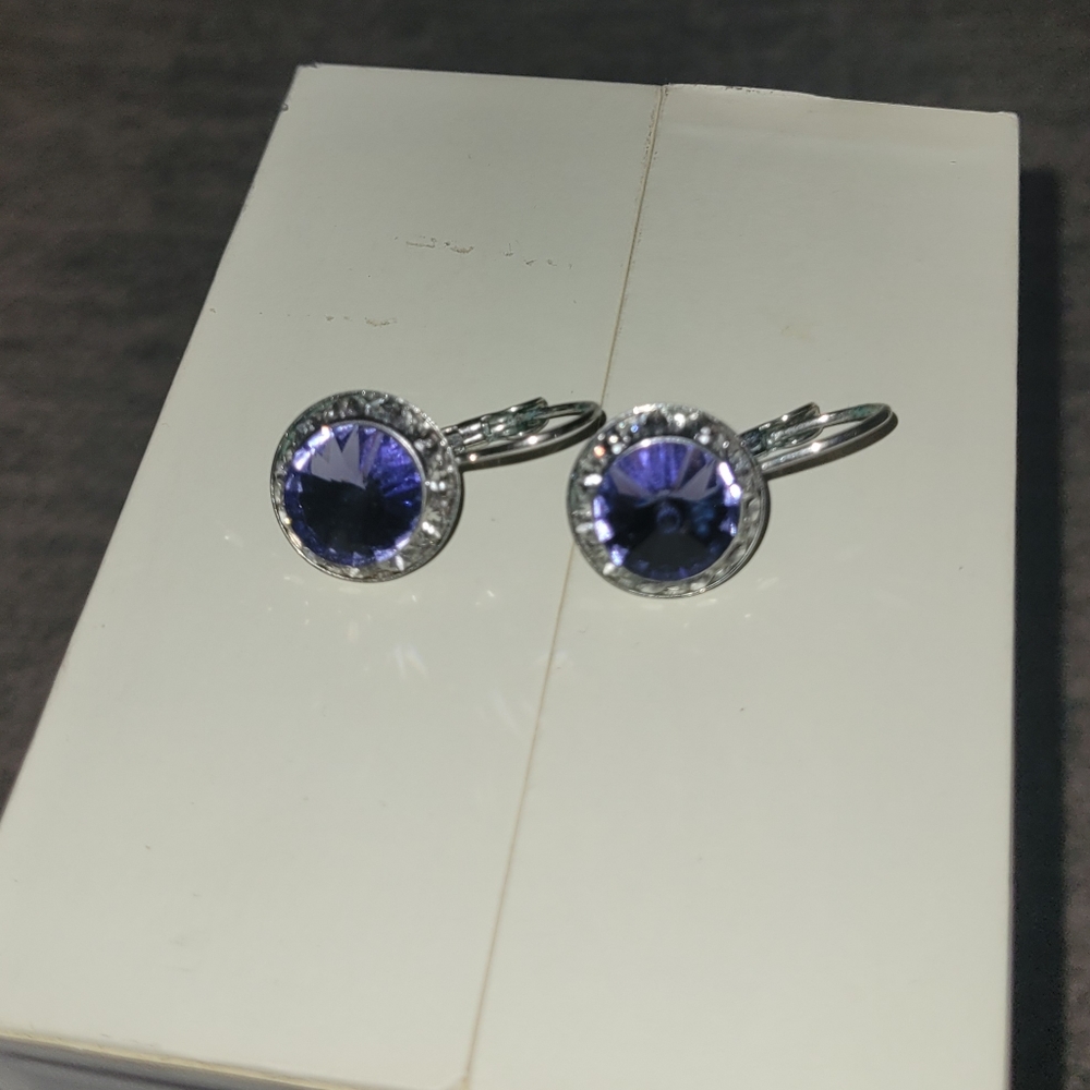 Illuminaire silver plated earrings